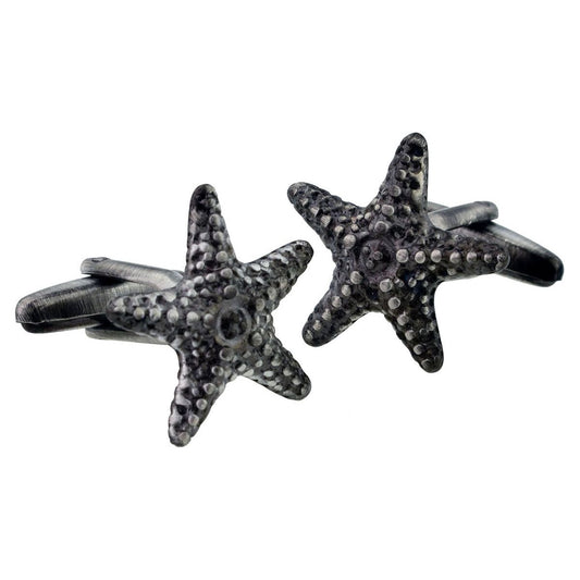 Detailed Starfish Design Cufflinks - Ashton and Finch