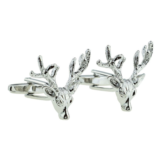 Stags Head with Full Antlers Cufflinks - Ashton and Finch