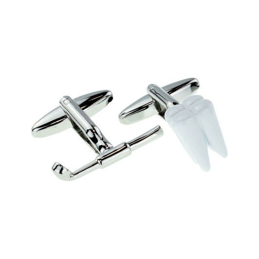 Tooth & Dentists Inspection Mirror Cufflinks - Ashton and Finch