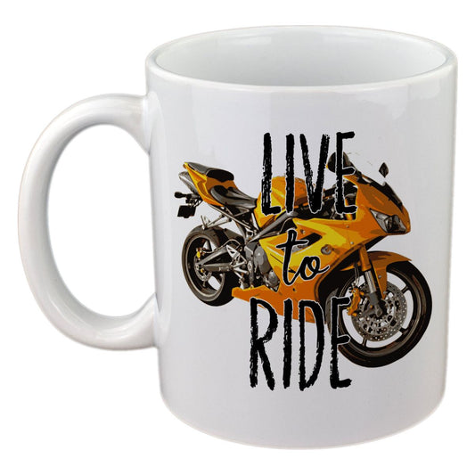 Live to Ride Motorbike Riders Mug - Ashton and Finch