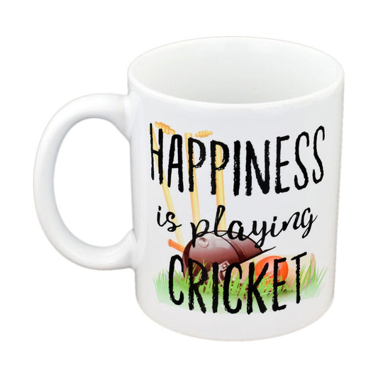 Happiness is Playing Cricket Mug - Ashton and Finch