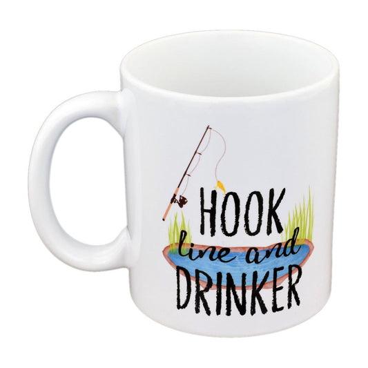 Funny Hook Line & Drinker Fisherman's Mug - Ashton and Finch