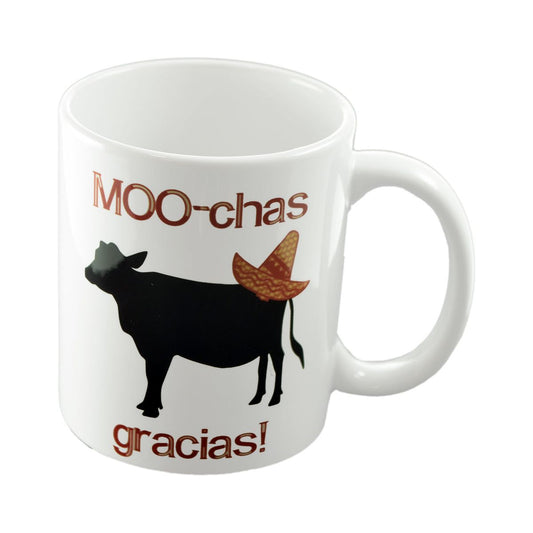 Moo-chas Gracias Fun Novelty Mug - Ashton and Finch