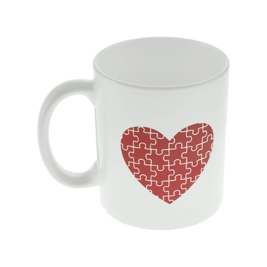 Romantic Jigsaw Heart Design Mug - Ashton and Finch