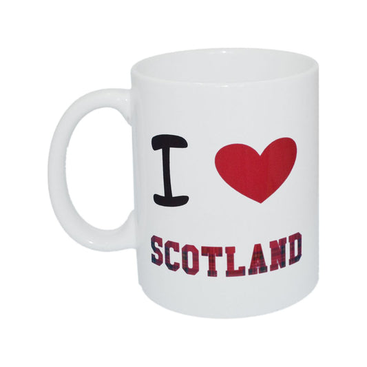 I Love Scotland Royal Stewart Tartan Ceramic Mug - Ashton and Finch