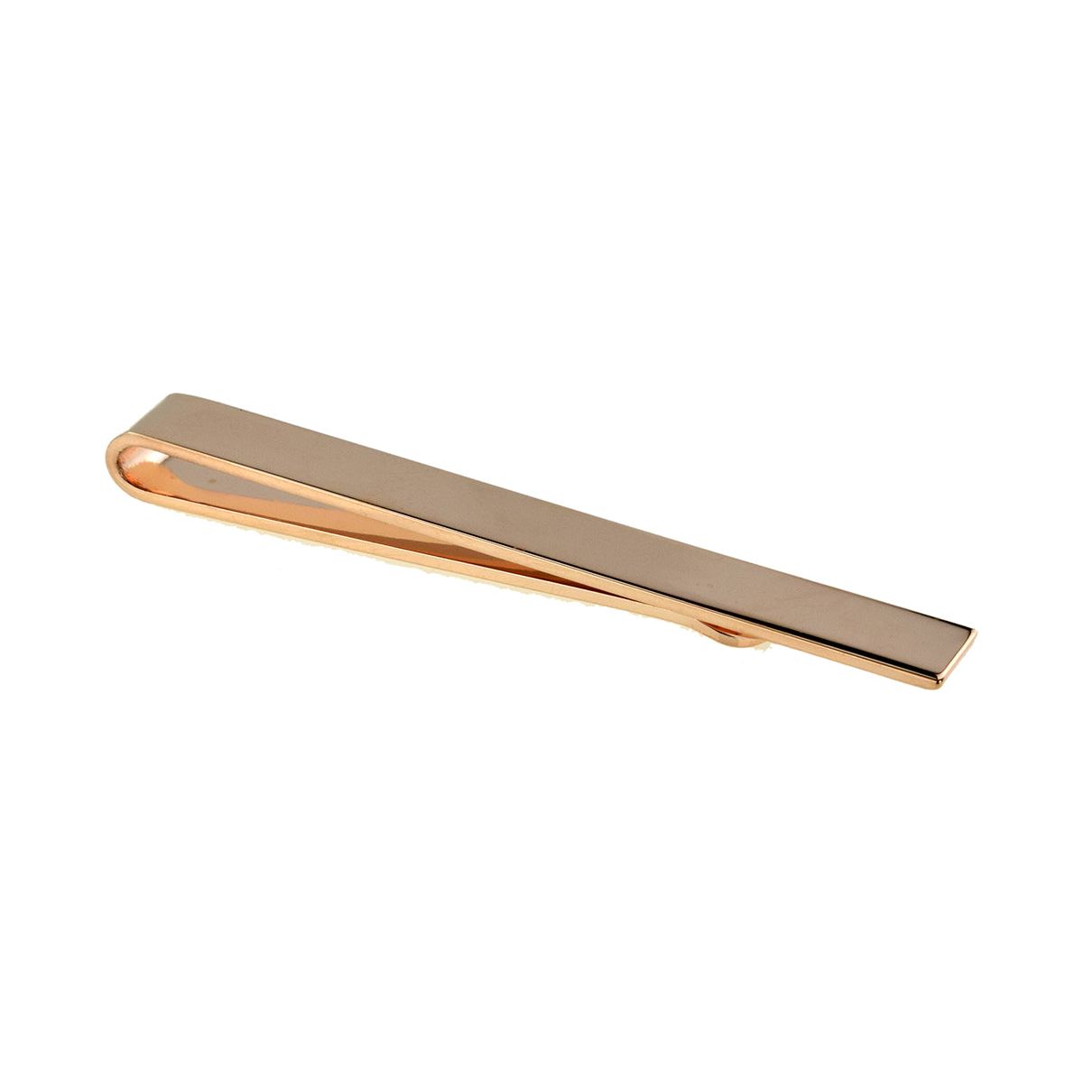 Rose Gold Plated Plain Tie Slide Engraved and Personalised - Ashton and Finch