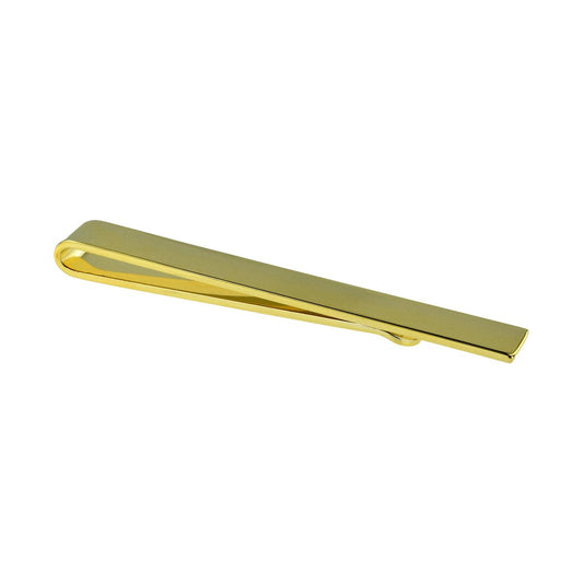 Gold Plated Plain Tie Slide Engraved and Personalised - Ashton and Finch