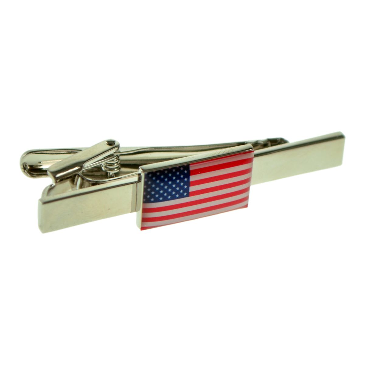 USA Stars & Stripes American Flag Tie Clip - Ashton and Finch