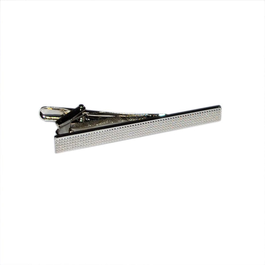 Silver Tie Clip with Squares - Ashton and Finch