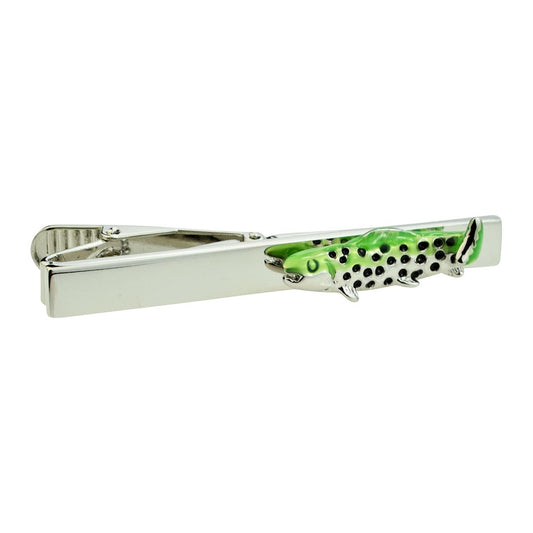 Green Spotted Fish Tie Clip - Ashton and Finch