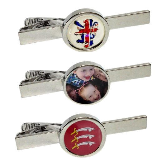 Bespoke Domed Tie Clip with your own photo/logo - Ashton and Finch