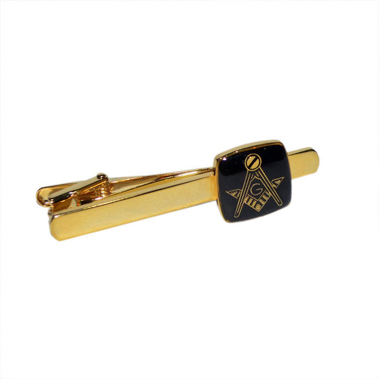 Masonic Black & Gold Tie Clip - Ashton and Finch