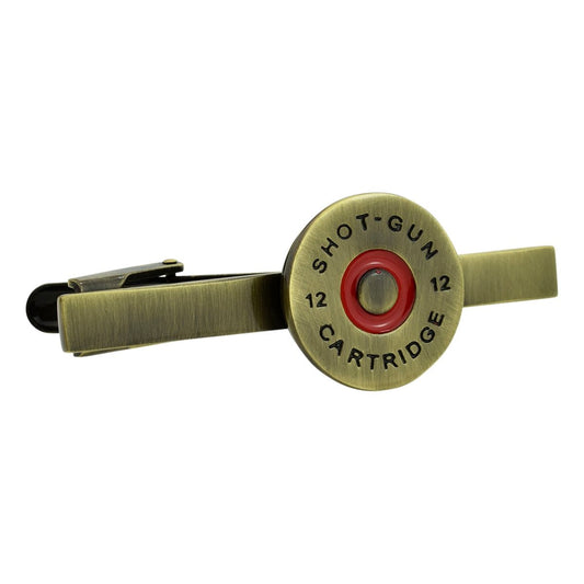 Brass Shotgun Cartridge Cap Tie Clip - Ashton and Finch