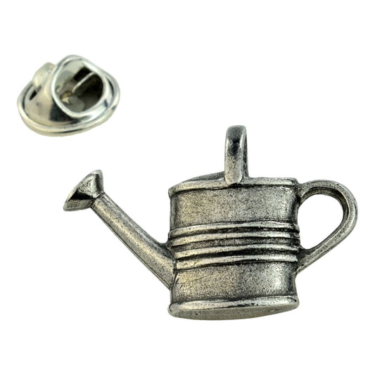 Watering Can Pewter Lapel Pin Badge - Ashton and Finch
