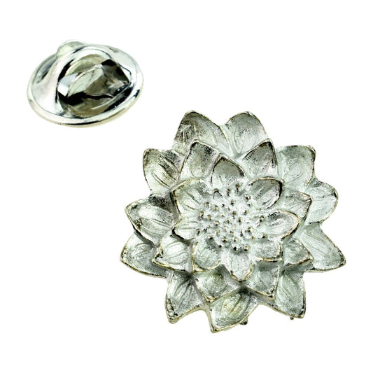 Monet Style Waterlily Lapel Pin Badge - Ashton and Finch
