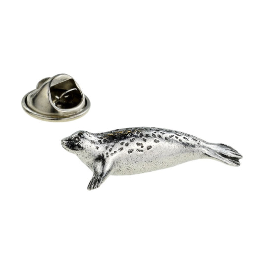 Seal Design Pewter Lapel Pin Badge - Ashton and Finch