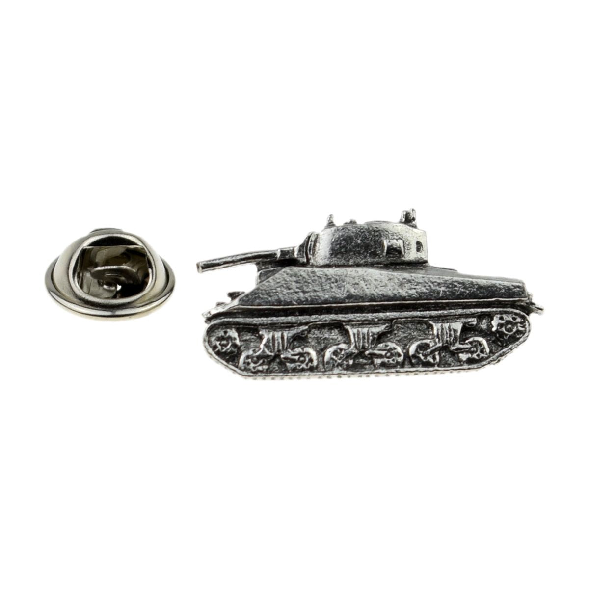 Sherman Tank Pewter Lapel Pin Badge - Ashton and Finch