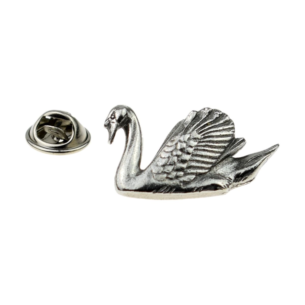 Swan Pewter Lapel Pin Badge - Ashton and Finch