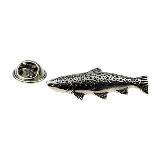Trout Pewter Lapel Pin Badge - Ashton and Finch