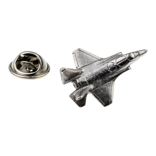 F35 Fighter Jet Pewter Lapel Pin Badge - Ashton and Finch