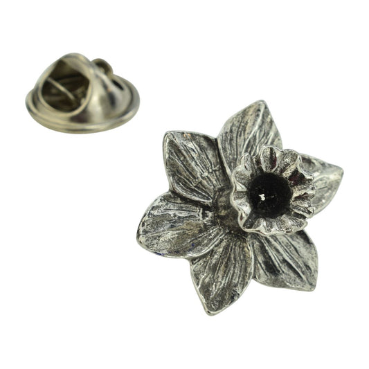 Welsh Daffodil Pewter Lapel Pin Badge - Ashton and Finch