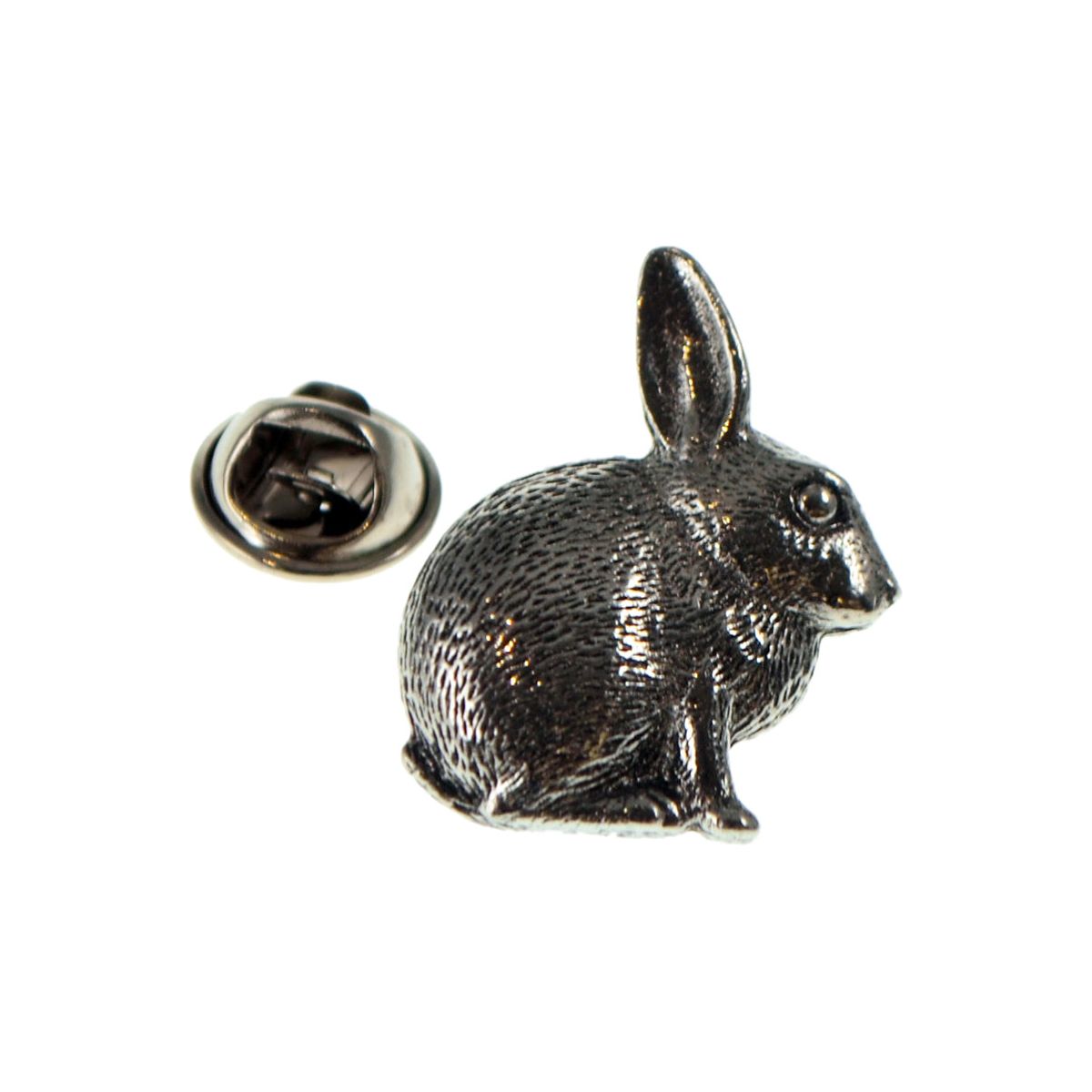 Rabbit Pewter Lapel Pin Badge - Ashton and Finch