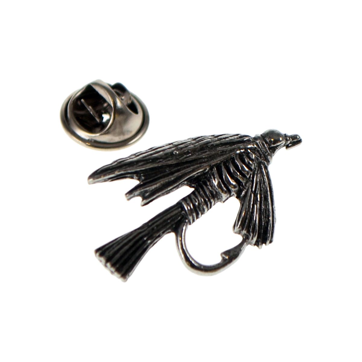 Fly Fishing Pewter Lapel Pin Badge - Ashton and Finch