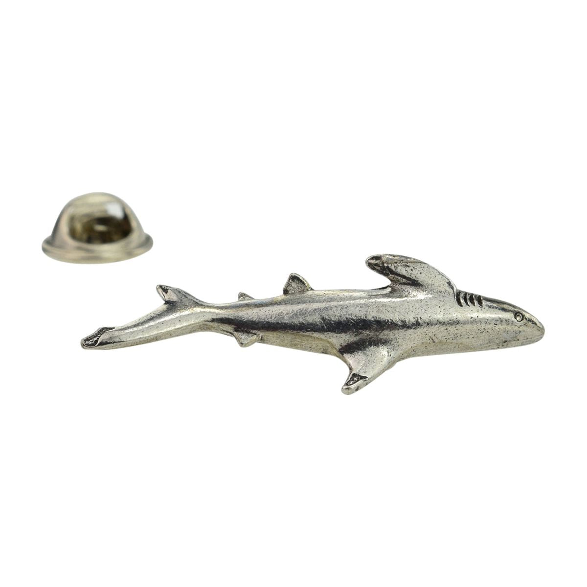 Shark Pewter Lapel Pin Badge - Ashton and Finch