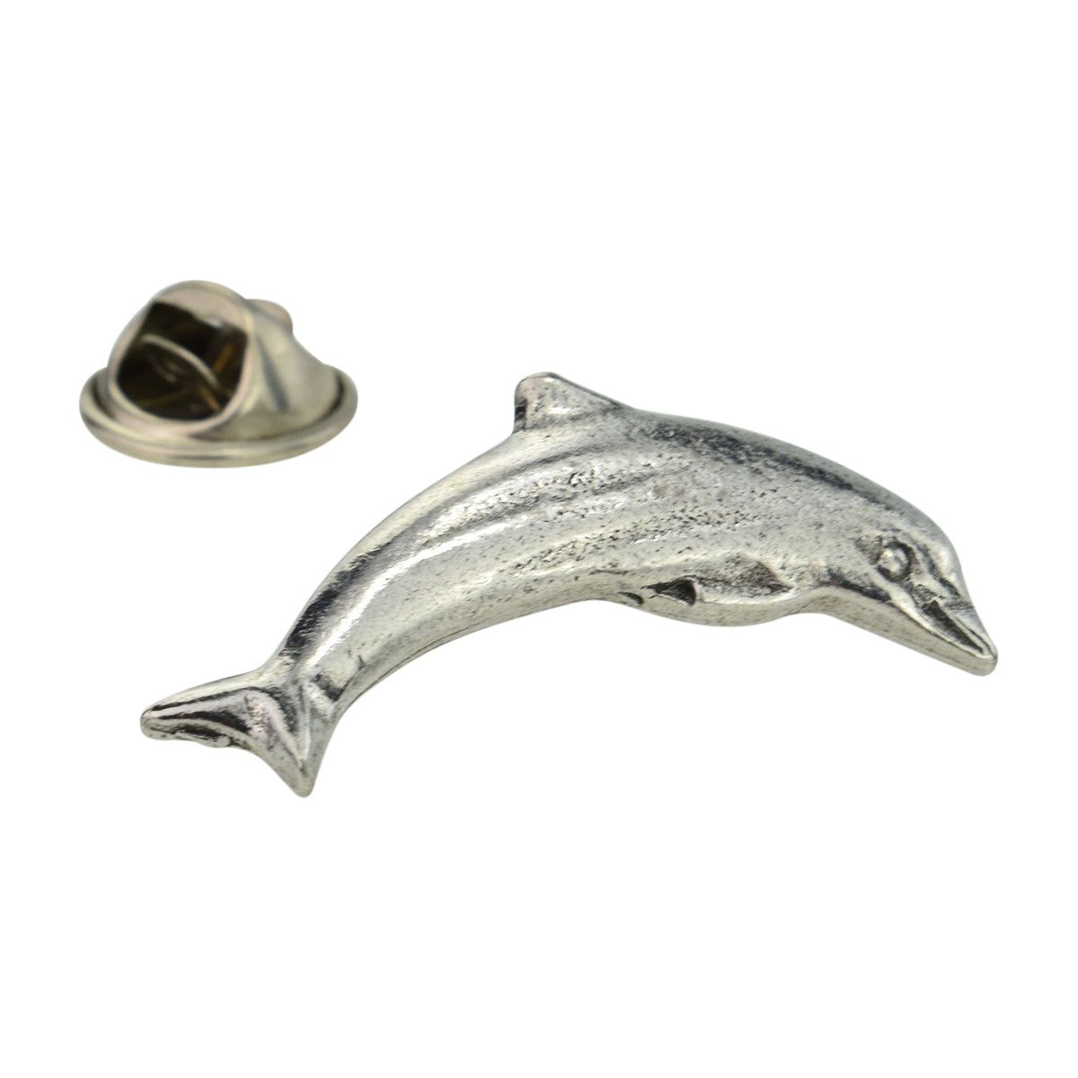 Dolphin Pewter Lapel Pin Badge - Ashton and Finch