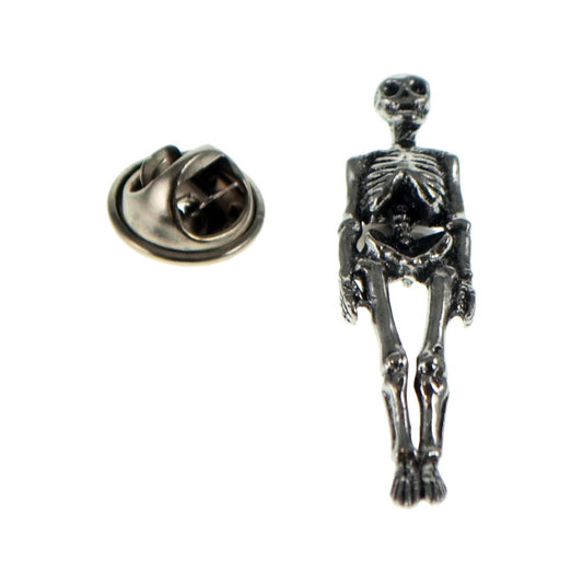 Pirate Skeleton Pewter Lapel Pin Badge - Ashton and Finch