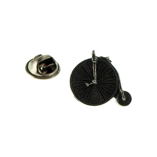 Penny Farthing Pewter Lapel Pin Badge - Ashton and Finch