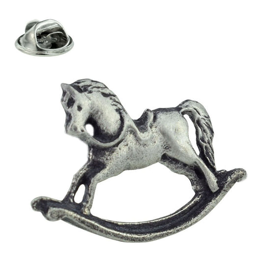Rocking Horse Lapel Pin Badge In British Pewter - Ashton and Finch