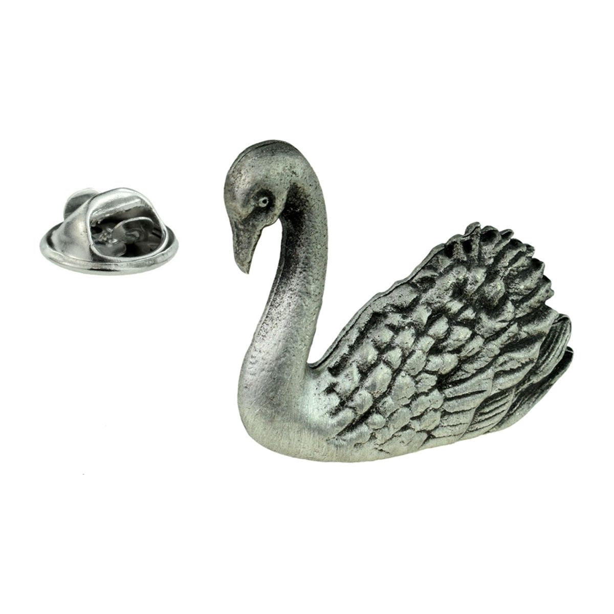 Swan Lapel Pin Badge In British Pewter - Ashton and Finch