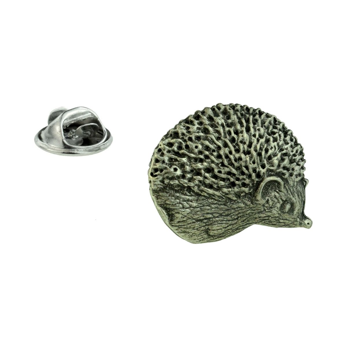 Hedgehog Lapel Pin Badge In British Pewter - Ashton and Finch