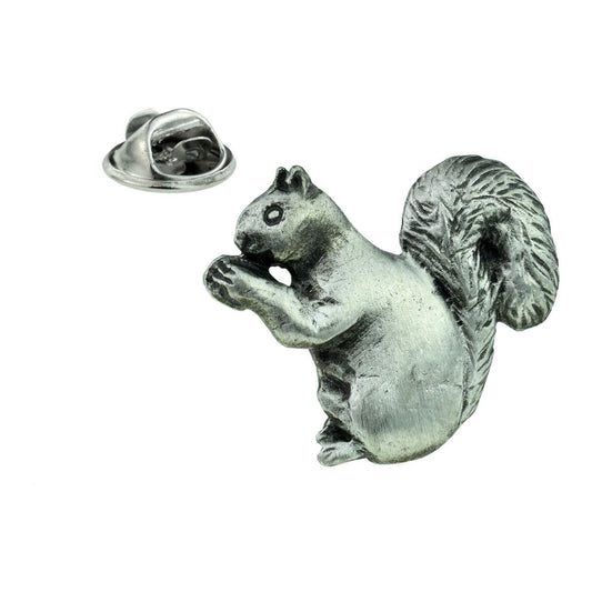 Squirrel Lapel Pin Badge in British Pewter - Ashton and Finch