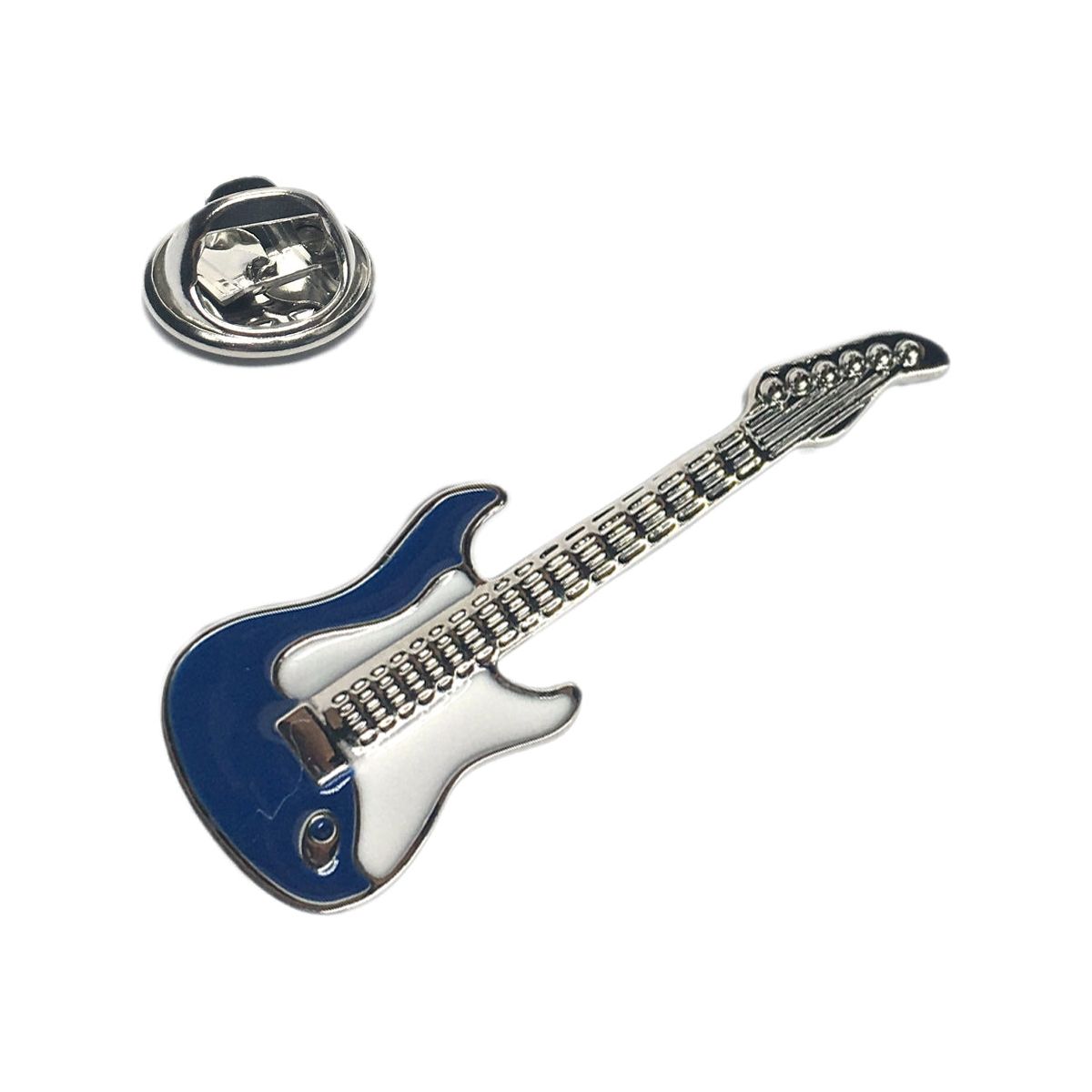 Blue Electric Guitar Lapel Pin Badge - Ashton and Finch