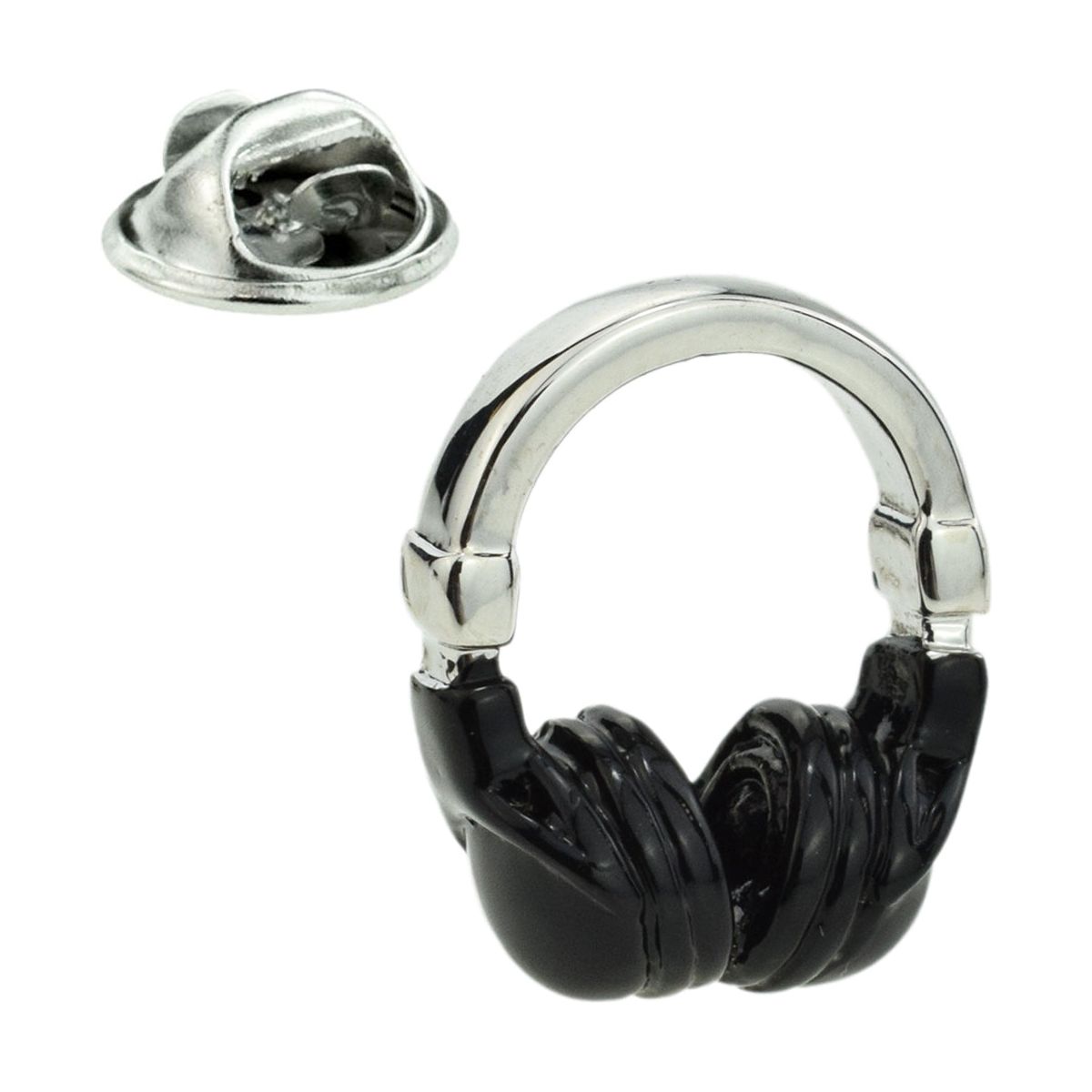 Cool Headphones Lapel Pin Badge - Ashton and Finch