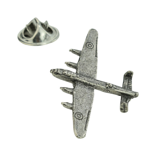 Lancaster Bomber Pewter Lapel Pin Badge - Ashton and Finch