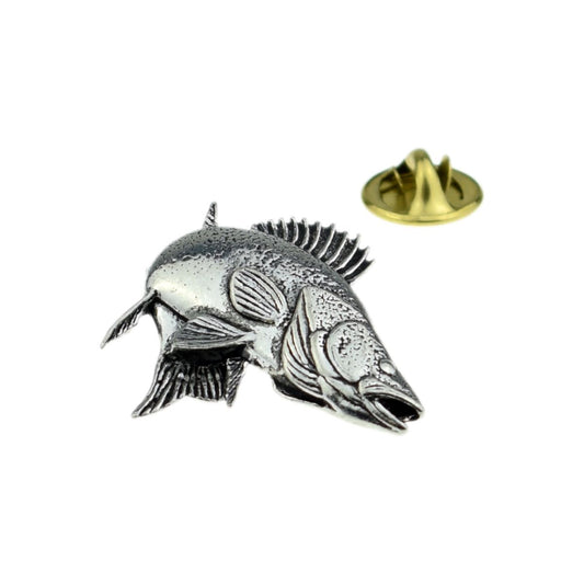 Zander / Walleye fish fishing English Pewter Lapel Pin Badge - Ashton and Finch