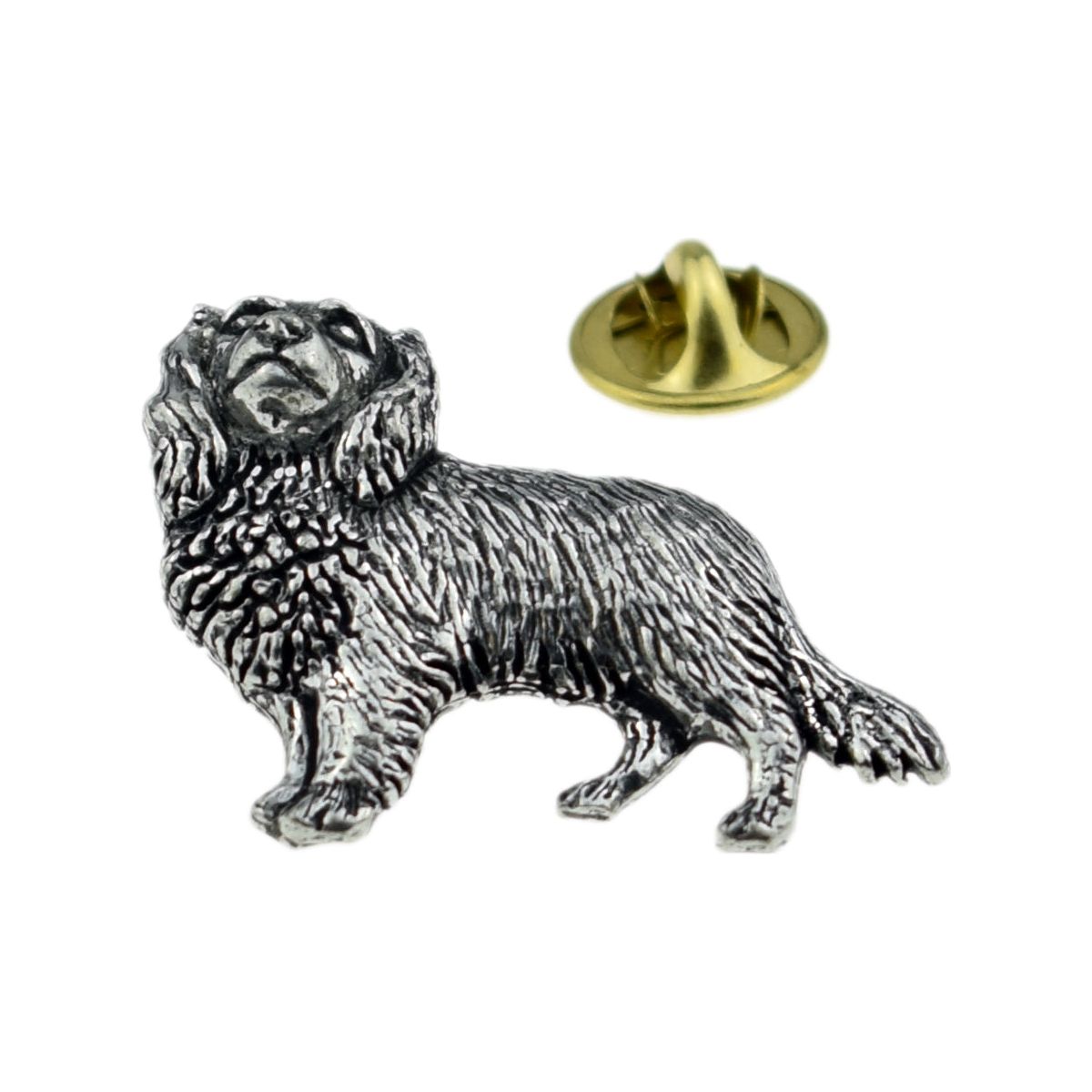 Cavalier King Charles Dog Pewter Lapel Pin Badge - Ashton and Finch