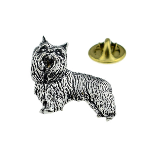 Yorkshire Terrier Dog Pewter Lapel Pin Badge - Ashton and Finch
