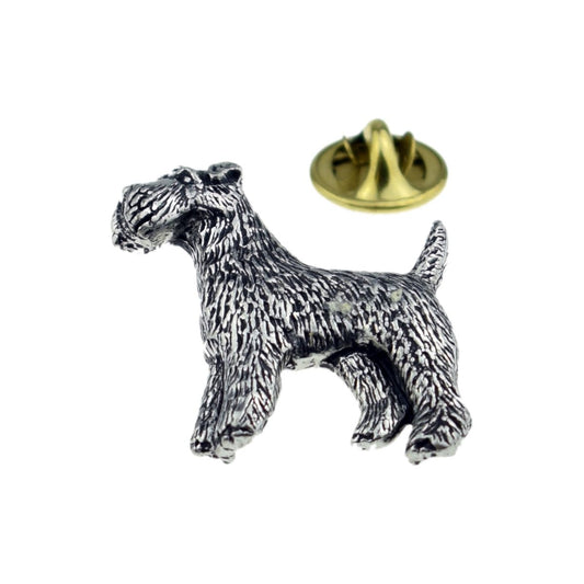 Fox Terrier Pewter Lapel Pin Badge - Ashton and Finch