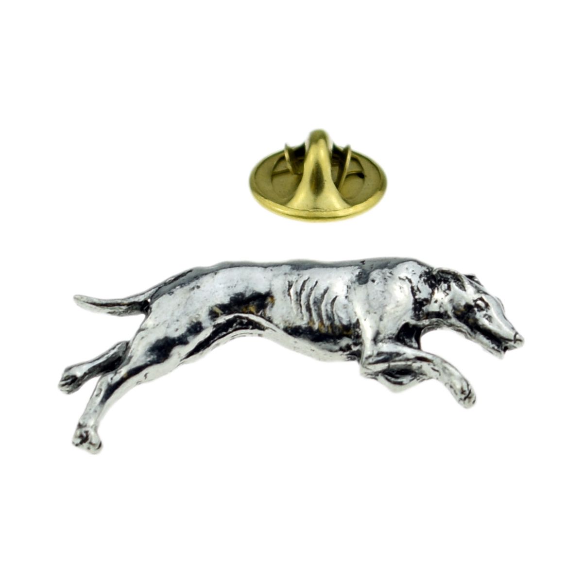 Greyhound Dog Pewter Lapel Pin Badge - Ashton and Finch