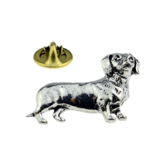 Dachshund Dog Pewter Lapel Pin Badge - Ashton and Finch
