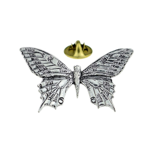 Swallowtail Butterfly English Pewter Lapel Pin Badge - Ashton and Finch