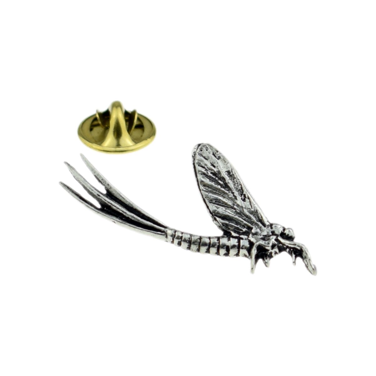 Mayfly English Pewter Lapel Pin Badge - Ashton and Finch