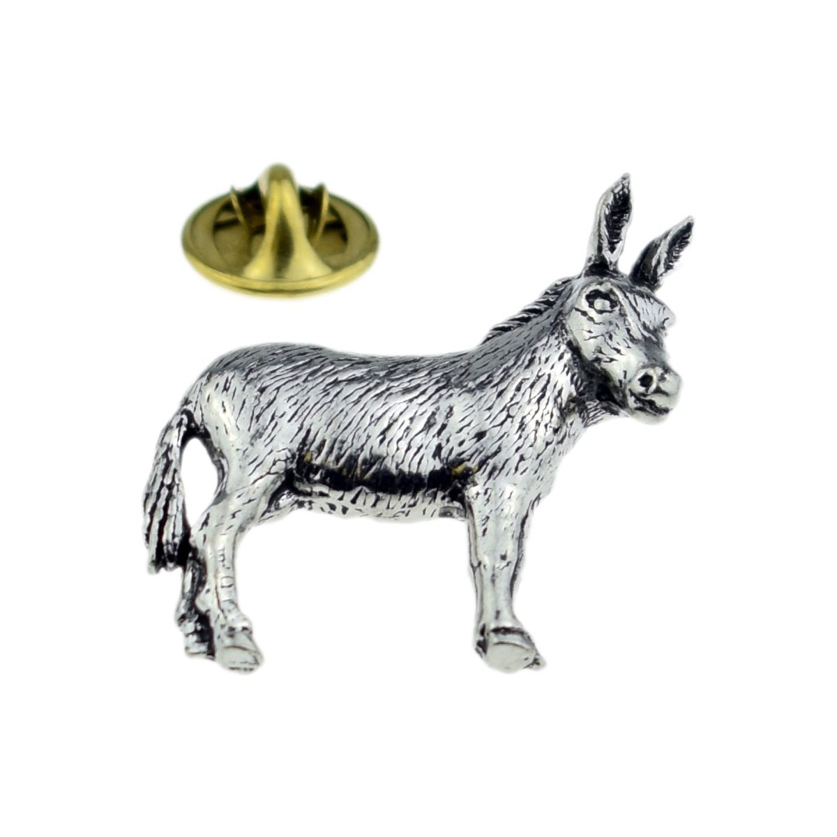 Donkey Pewter Lapel Pin Badge - Ashton and Finch