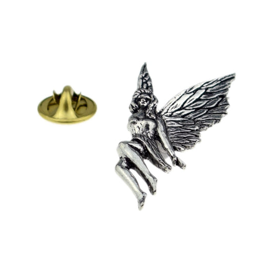 Leaf Fairy English Pewter Lapel Pin Badge - Ashton and Finch