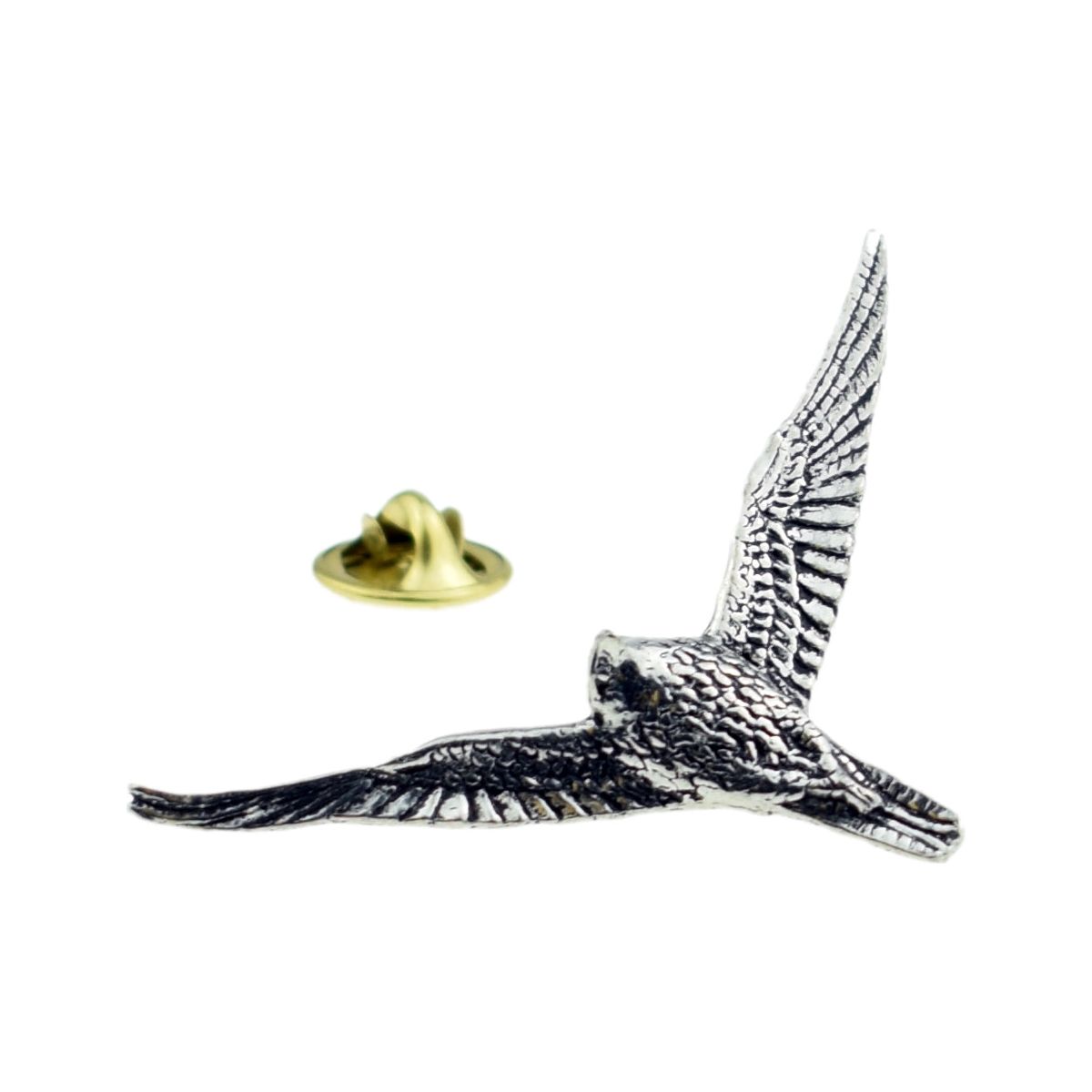 Falcon Hawk Bird English Pewter Lapel Pin Badge - Ashton and Finch