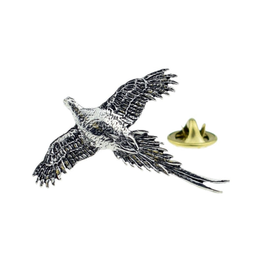 High Pheasant Bird English Pewter Lapel Pin Badge - Ashton and Finch